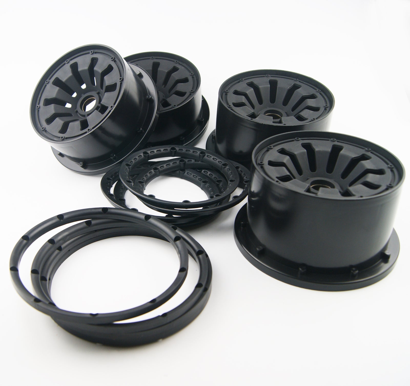 ( CN,US ) 1/5 Wheel Beadlock Rim with metal hex FOR HPI ROVAN KM BAJA 5B SS