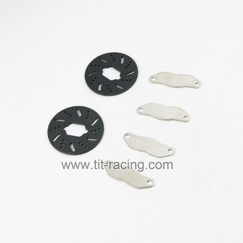 (CN, US) Stainless steel brake and carbon fiber plate fits Losi 5ive T LT X2
