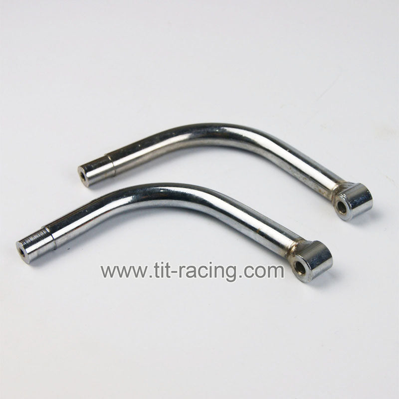 ( CN,US ) Bumper chrome steel lower racing rail fit hpi km rovan baja 5b 5t 5sc