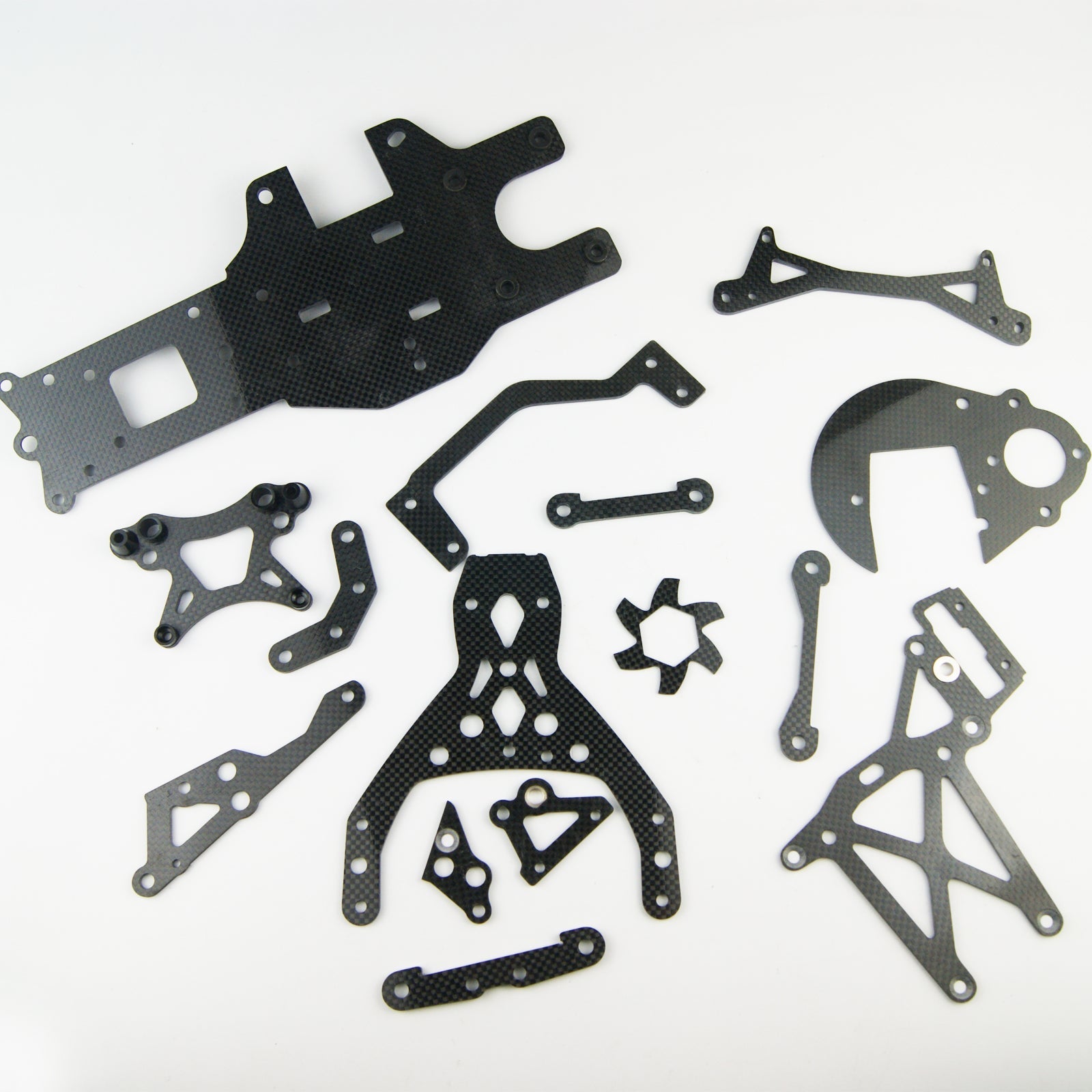 (CN, US )Carbon Fiber Chassis plates Upgrade Kit for HPI ROVAN KM baja 5b 5t buggy