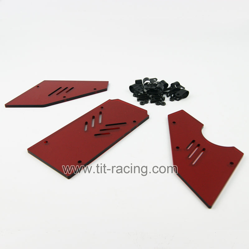 ( CN ) Front Rear wind shield window for hpi rovan km baja 5b