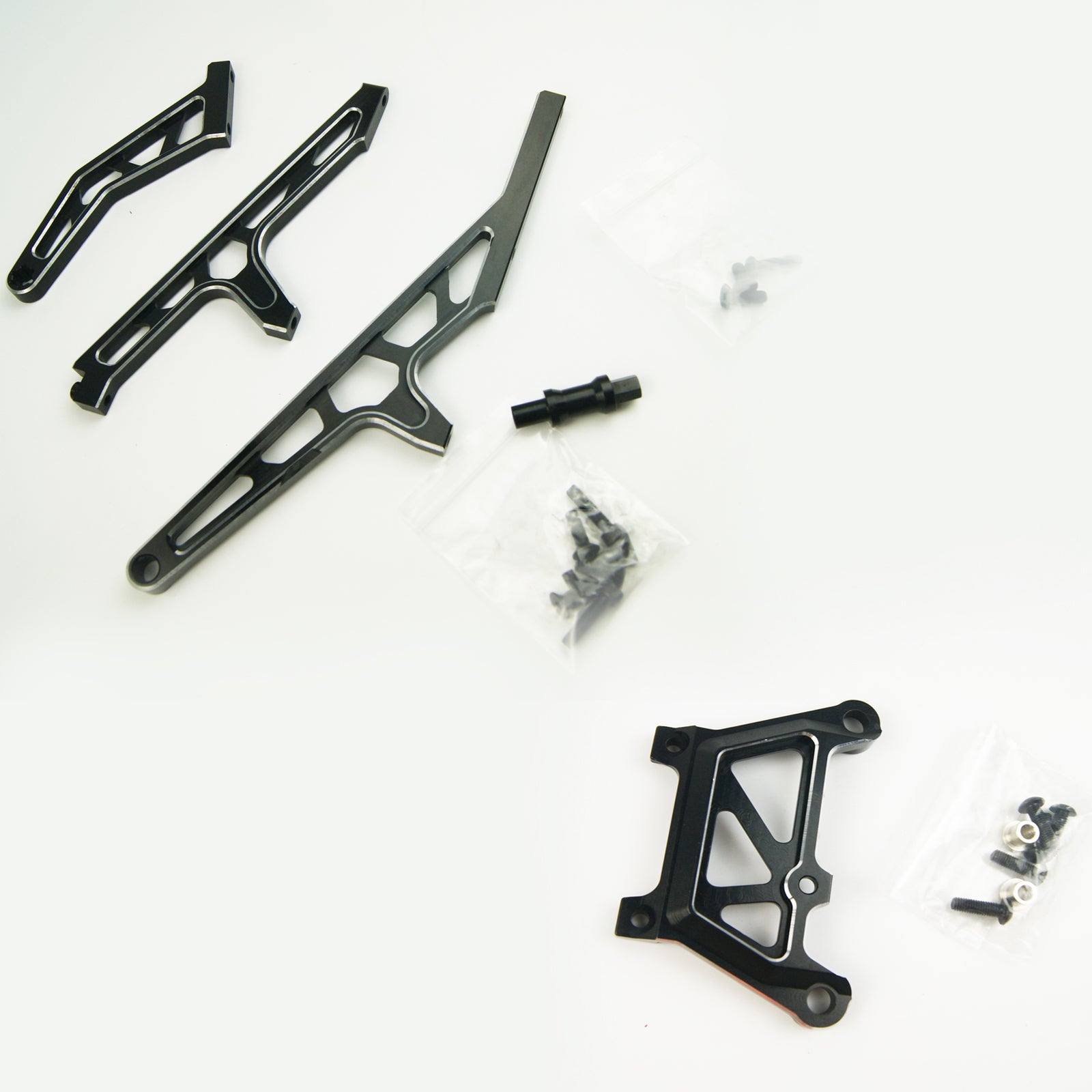 ( CN ) 7075 Aluminum Alloy Front Top Front Rear Chassis Plate For 1/5 LOSI Desert Buggy XL DBXL-E 2.0 DBXL