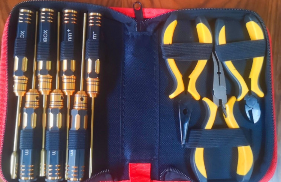 10pcs/set Ball Link 10 in 1 RC Helicopter Screwdriver Pliers Hex Hand Repair Tools Kits(1set) rc tools set