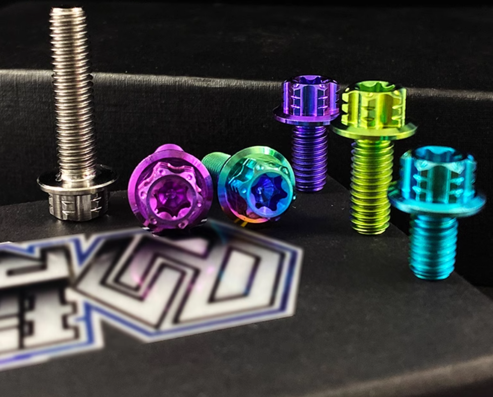Torx Head with Flange Titanium Bolts M6