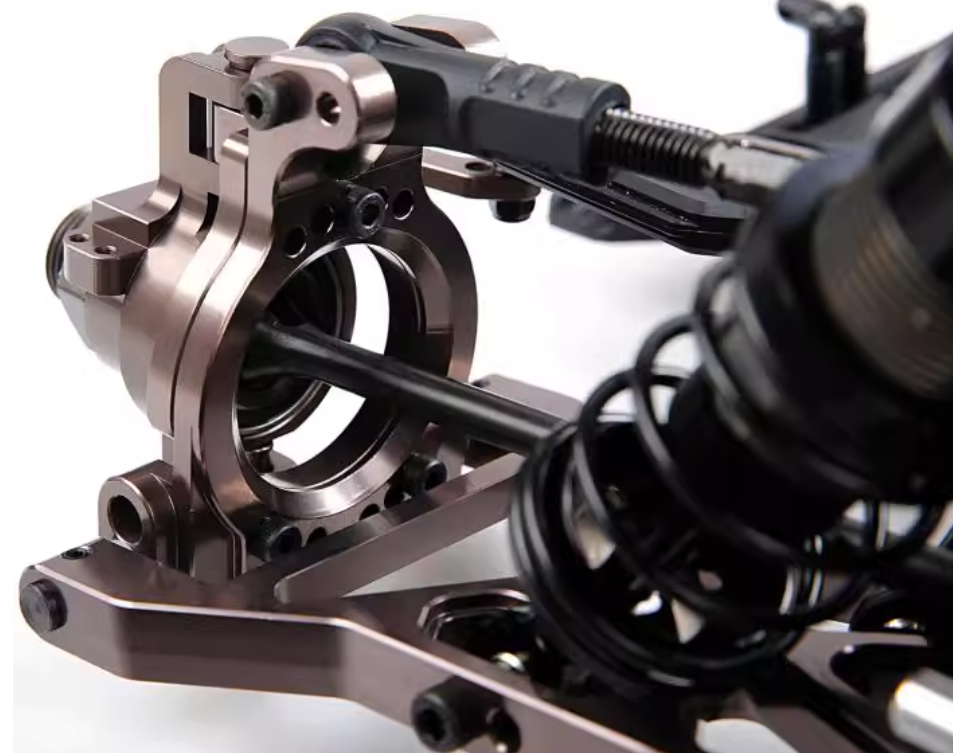 Front Lower Suspension A-Arm Wheel Hub Carrier Steering Set for 1/5 Rofun Rovan F5 MCD RR5