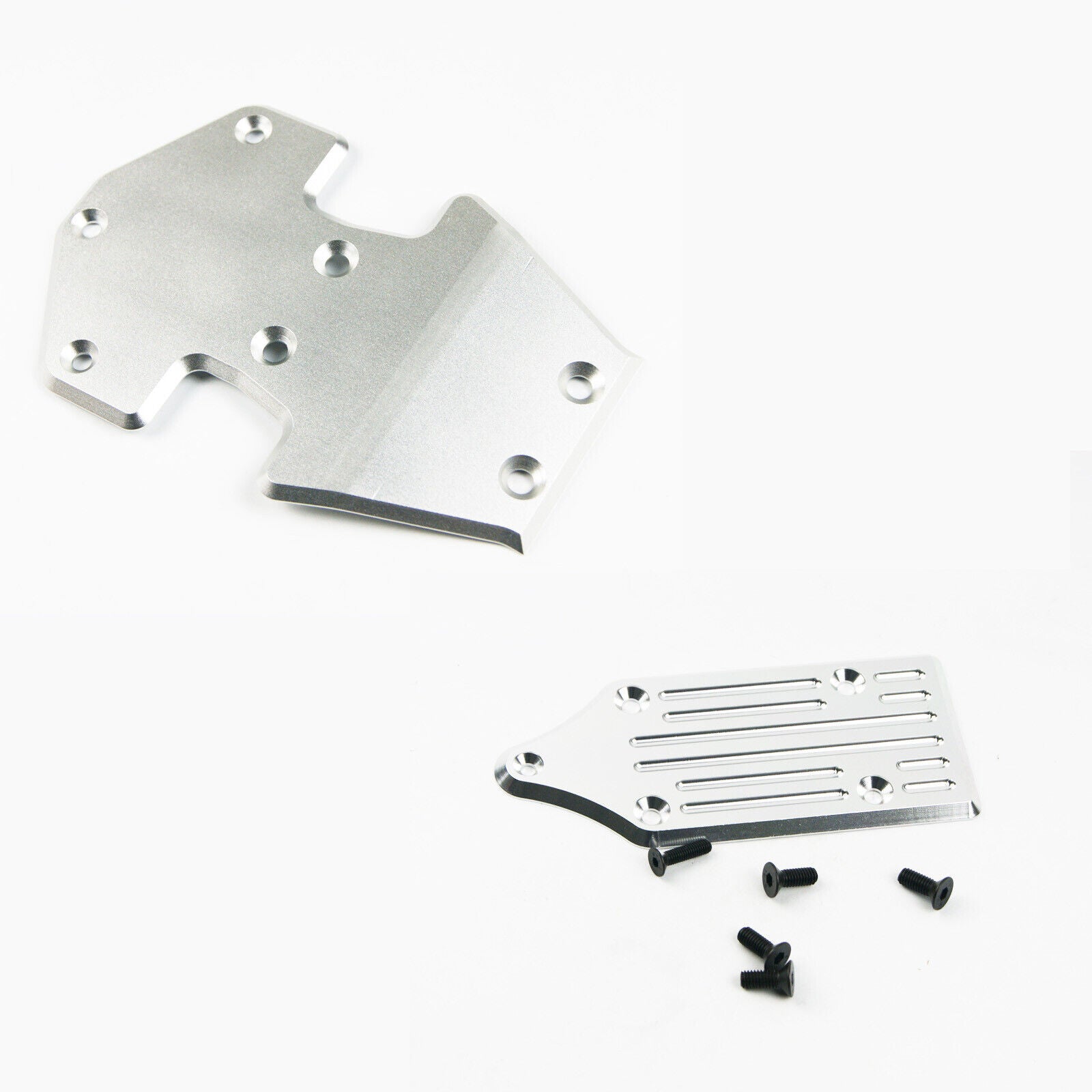 ( CN) Aluminum Chassis Front Rear Skid Protect Plate for Losi 5ive T Rovan LT X2