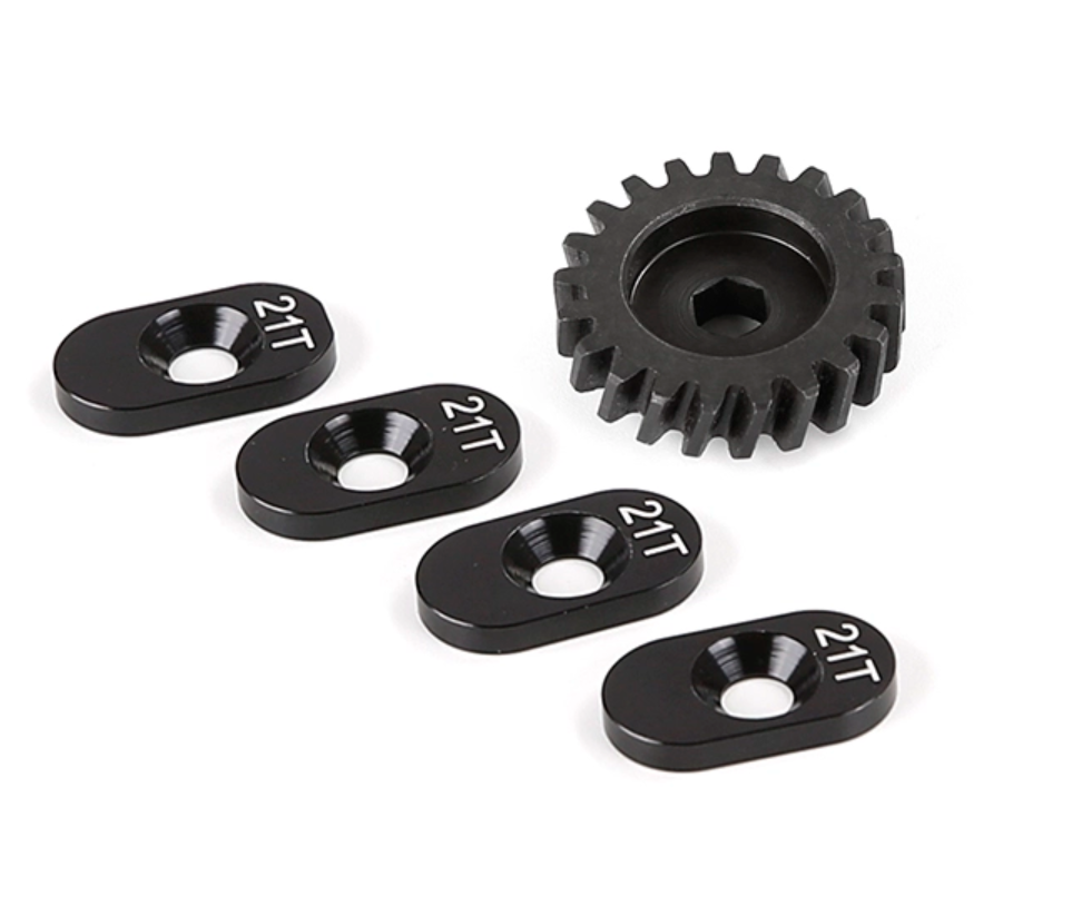 Metal Medium-difference High-speed Helical Small Teeth Gear 21T Kit for LT/ Losi 5ive T / 30°N
