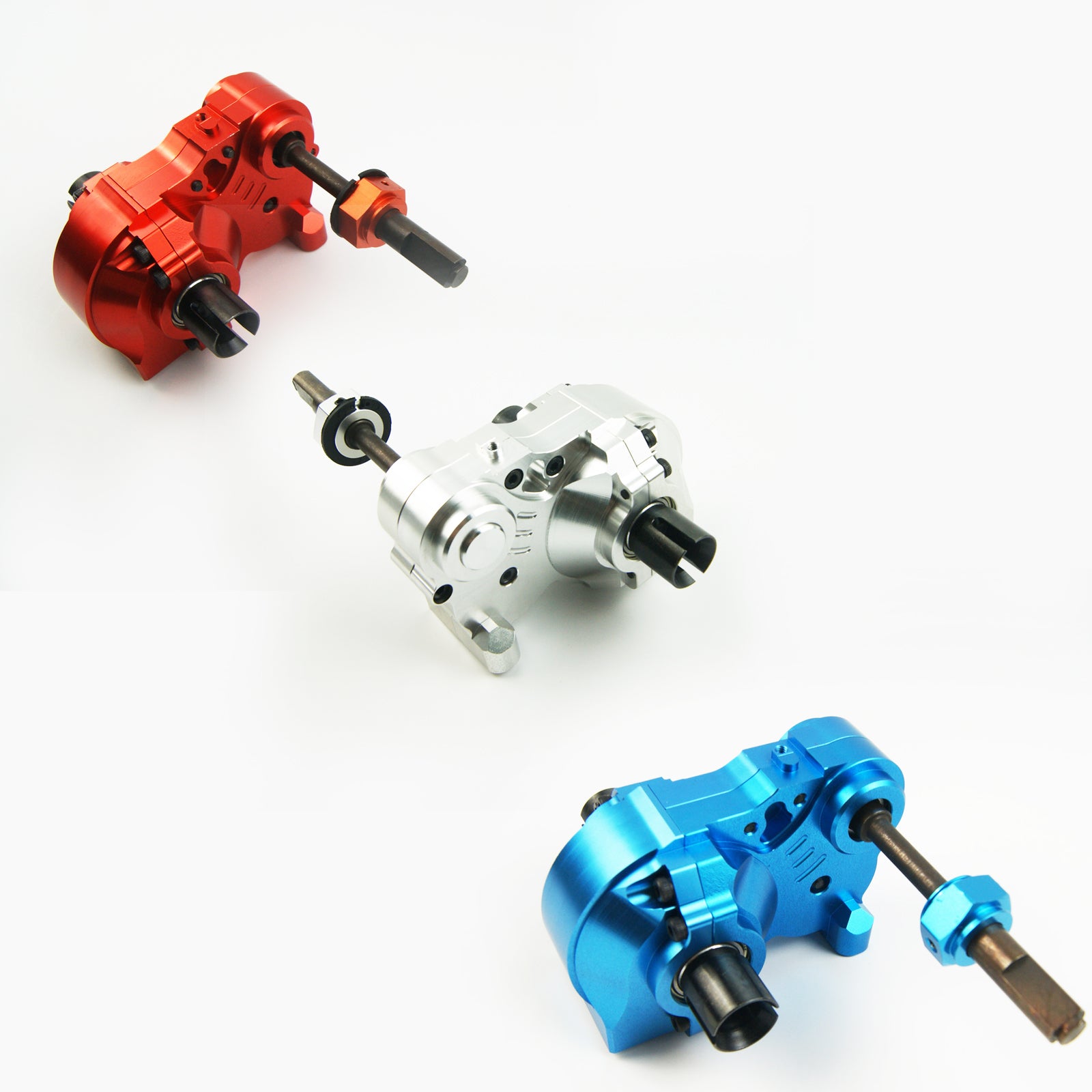 ( CN,US ) CNC Alloy 3 Section Alloy Case Diff Gear Set Kit Fits HPI Baja 5B 5T King Motor