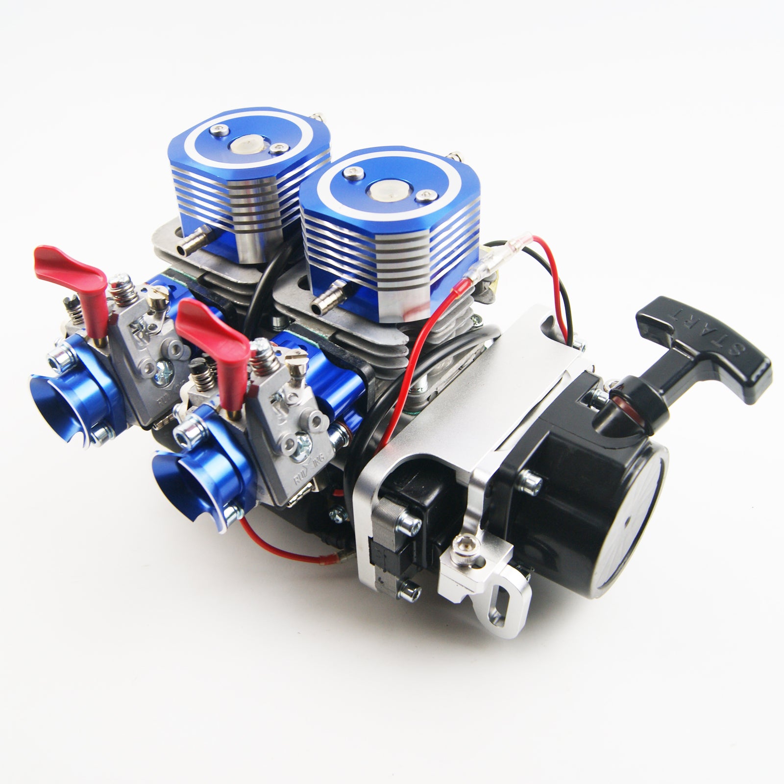 ( CN, US ) QJ 58cc Twin-cylinder Gas Engine for Rc Boat Toy Parts