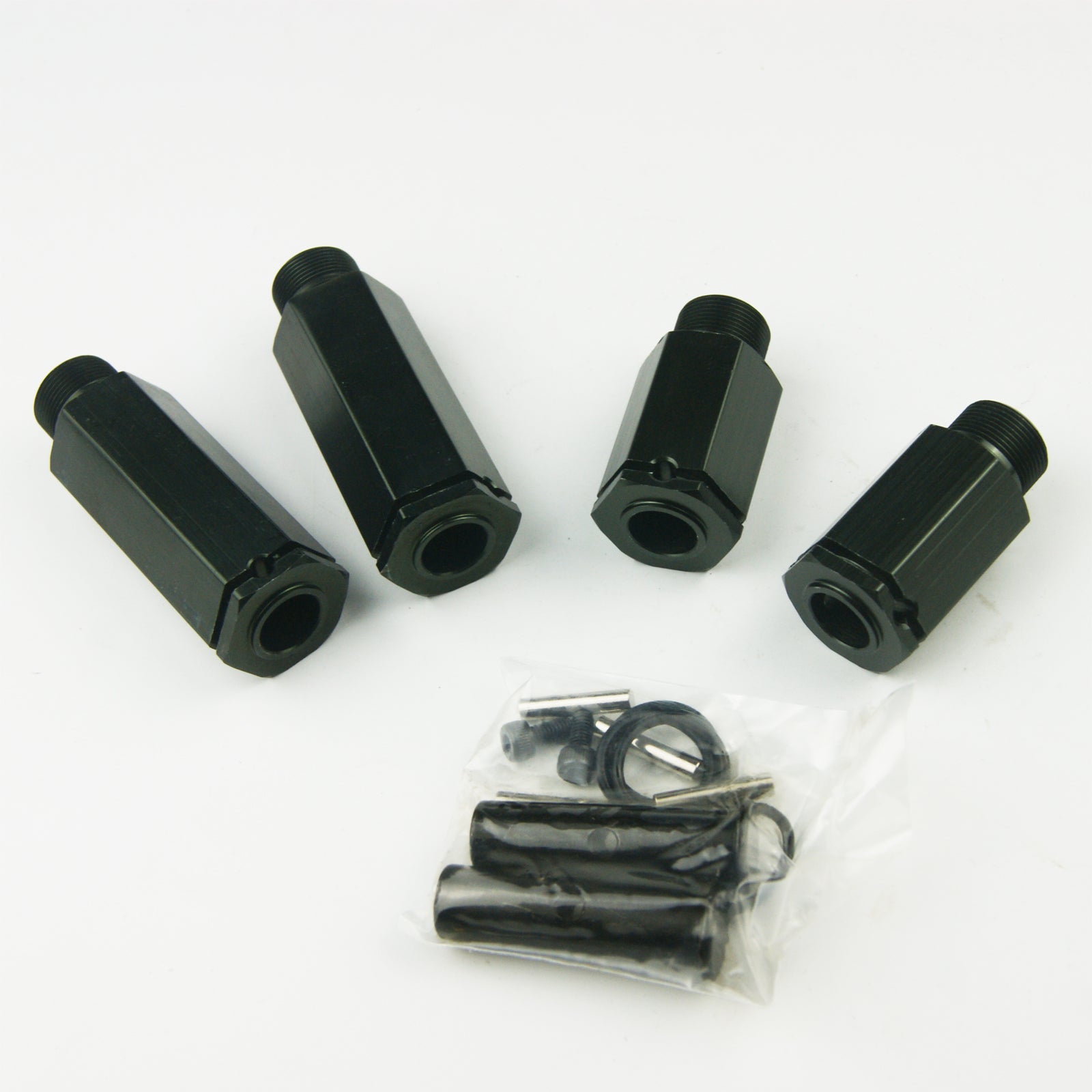 ( CN,US ) 2-4" wheel extender for hpi rovan kingmotor baja 5b 5t 5sc black