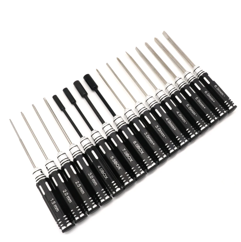16pcs Hex Screw Driver Screwdriver Set Hexagon Tool Kit For Drone Heli Airplanes Cars Boat RC Parts