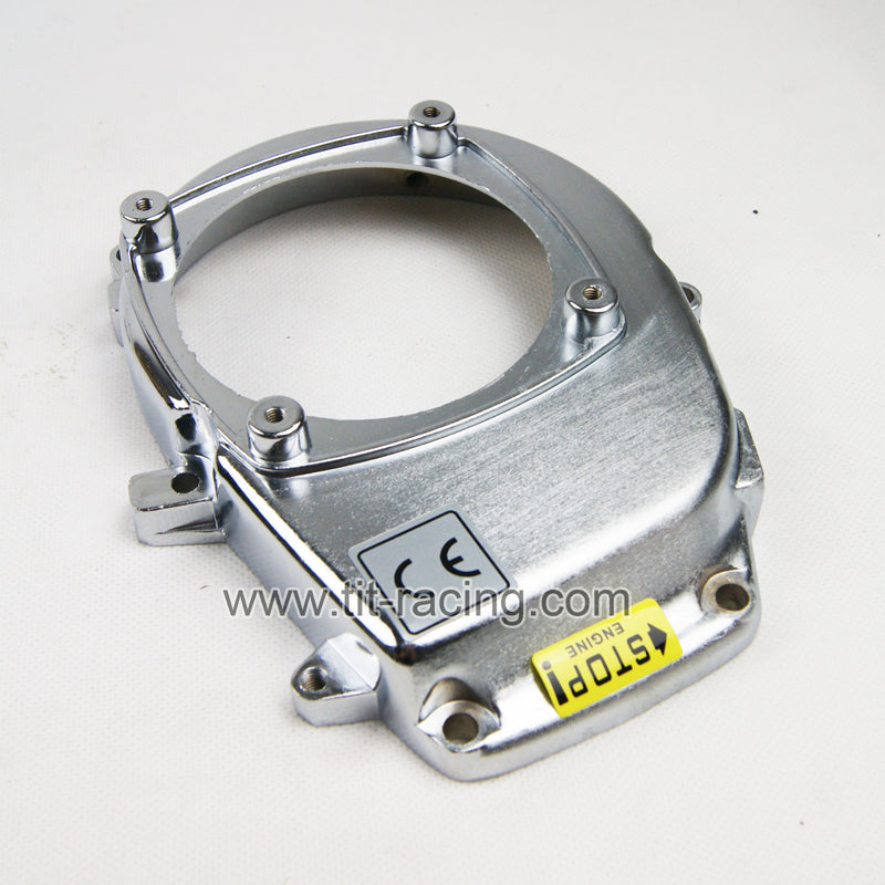 ( CN ) Chrome alloy flywheel fan cover for hpi rovan baja 5b 5t 5sc zenoah engine