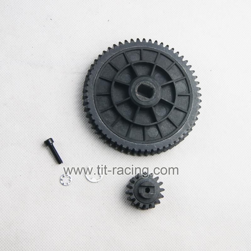 ( CN,US ) rovan steel 19/55 tooth spur gear for hpi km baja 5b 5t 5sc