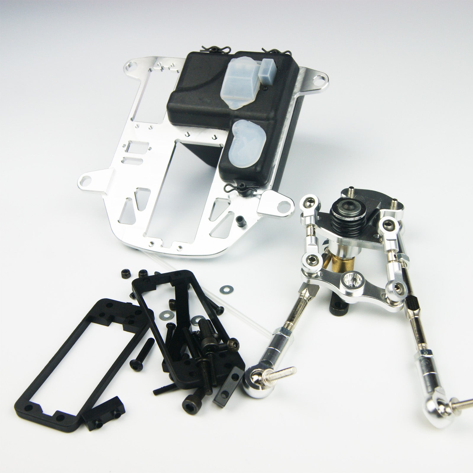 (CN, US ) CNC alloy Symmetric turn steering radio battery box for HPI rovan KM baja 5b 5t SS