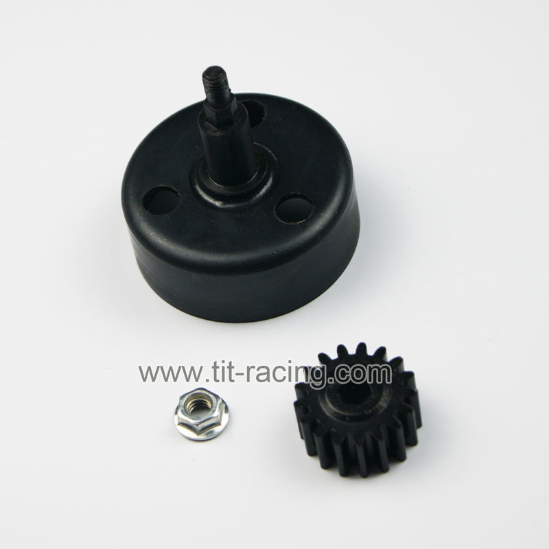( CN,US ) CNC clutch bell steel 17Teeth Pinion fits HPI KM rovan baja 5B 5T 5SC