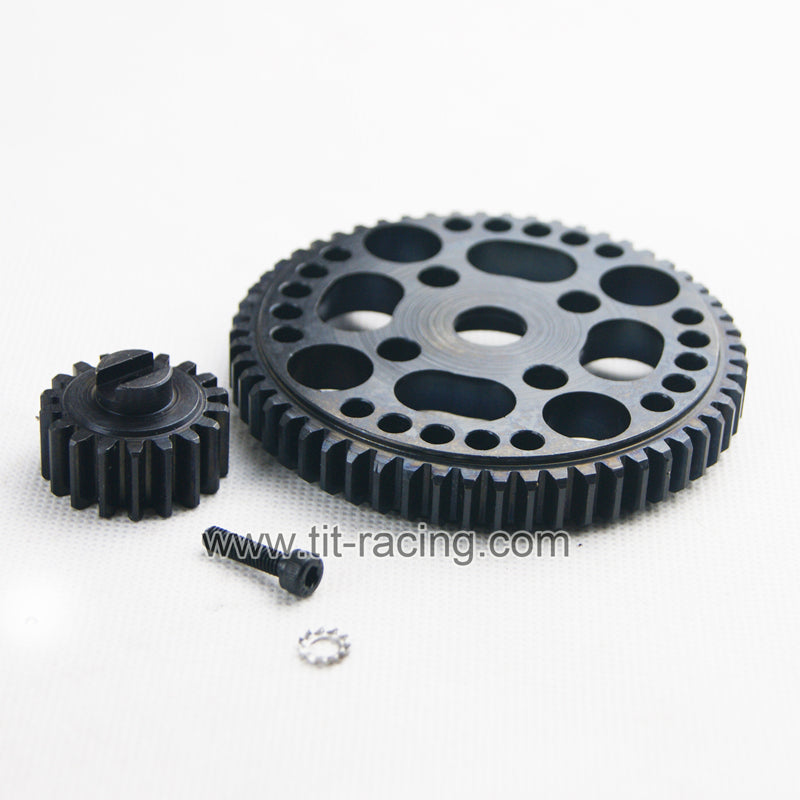 ( CN,US ) Steel 56T spur gear and 18T pinion for hpi rovan km baja 5b 5t 5sc