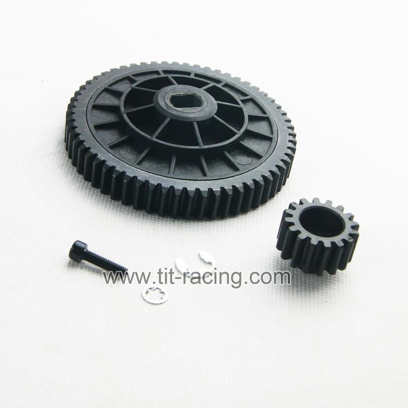 ( CN,US ) rovan steel 19/55 tooth spur gear for hpi km baja 5b 5t 5sc