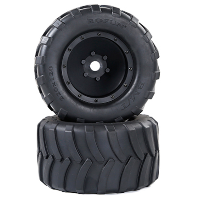 2pcs set 220X120mm Off Road Wheel Tires for 1/5 ROVAN XLT Traxxas X-MAXX Truck 1/5