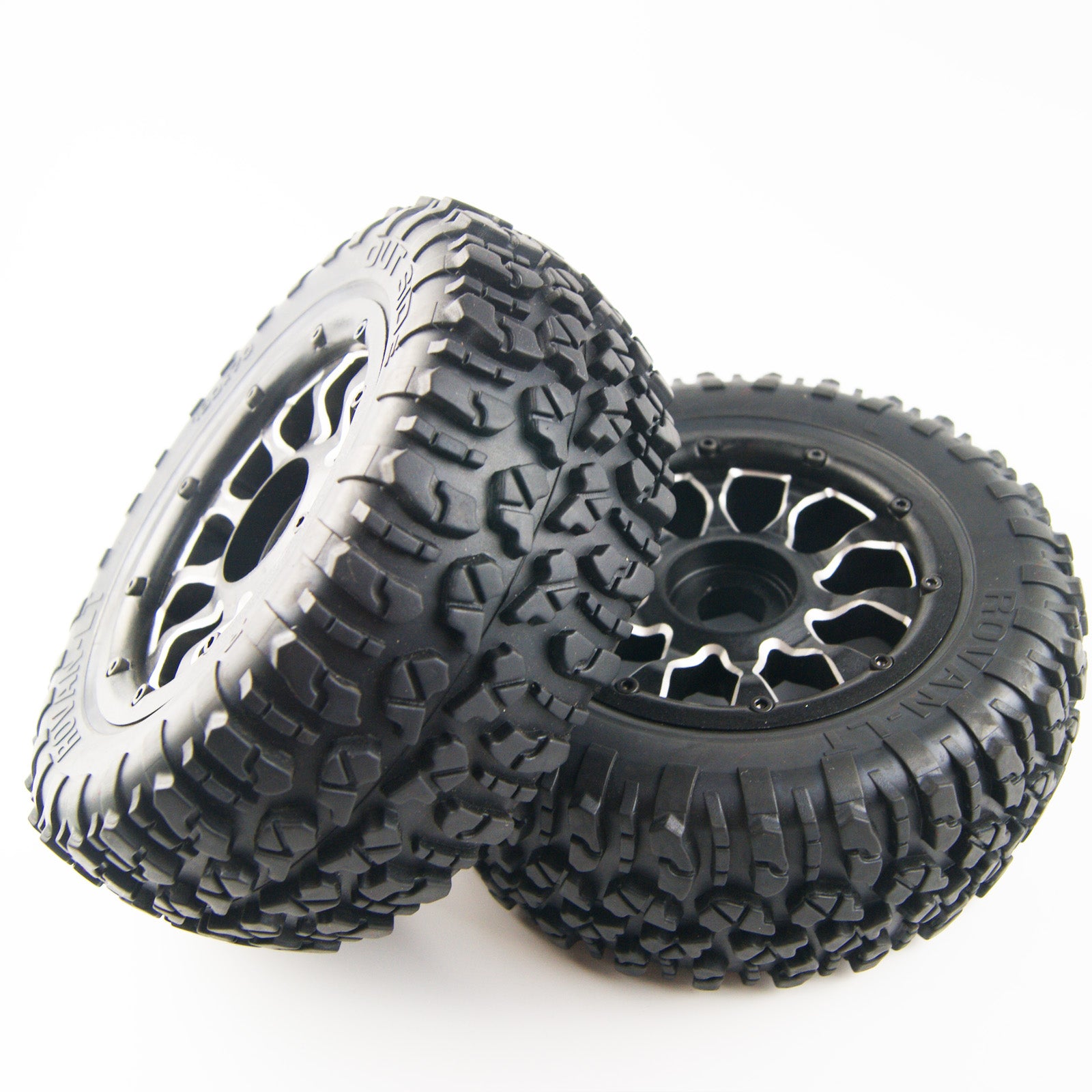 Knobby tire aluminium alloy wheel kit for losi 5IVE-T rovan LT KM X2