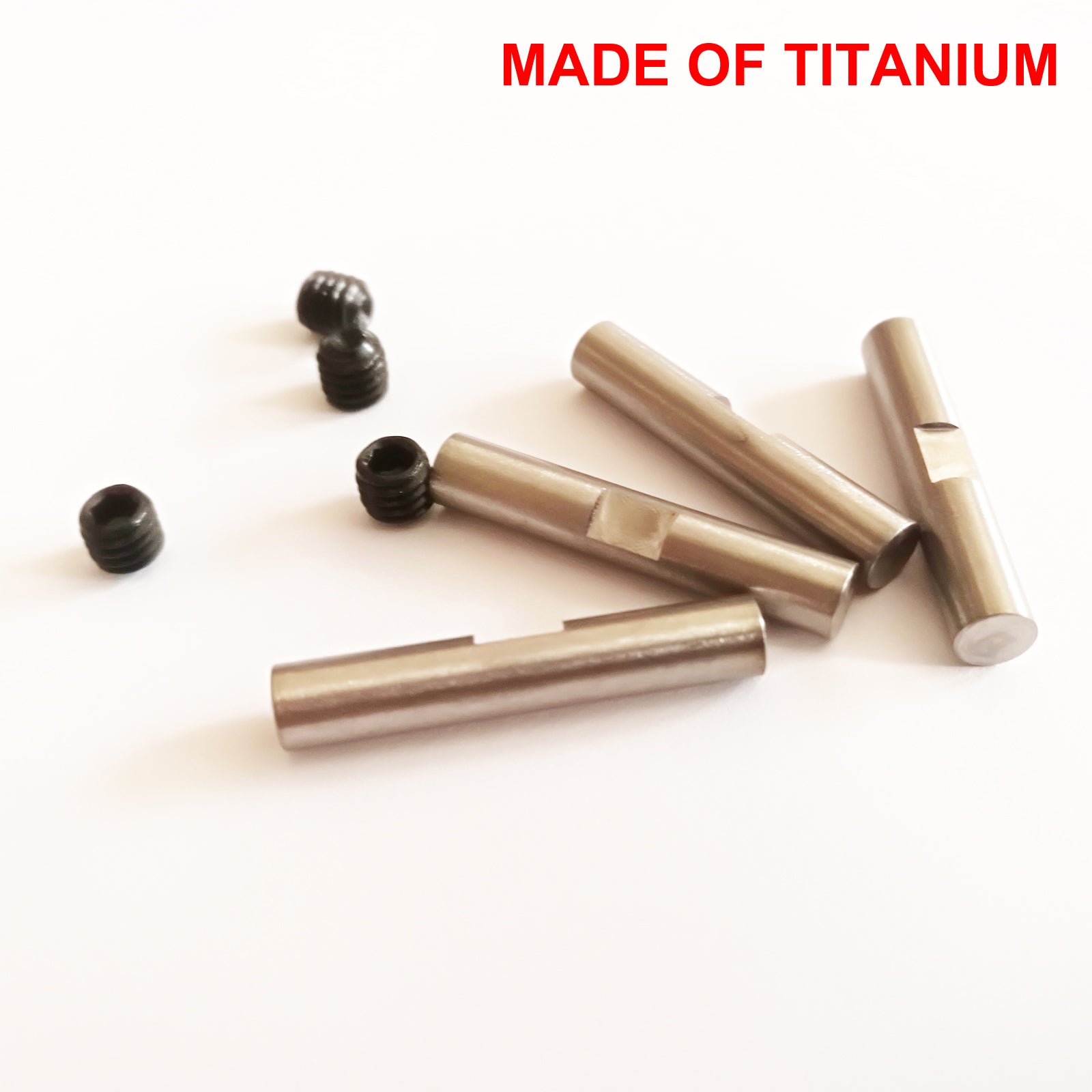 ( CN,US ) Titanium steel dog bone pins set for hpi rovan km baja 5b 5t 5sc