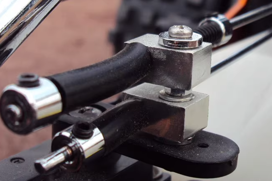 ( CN,US ) Steel rod brake throttle linkage set fit HPI Baja 5B 5T 5SC