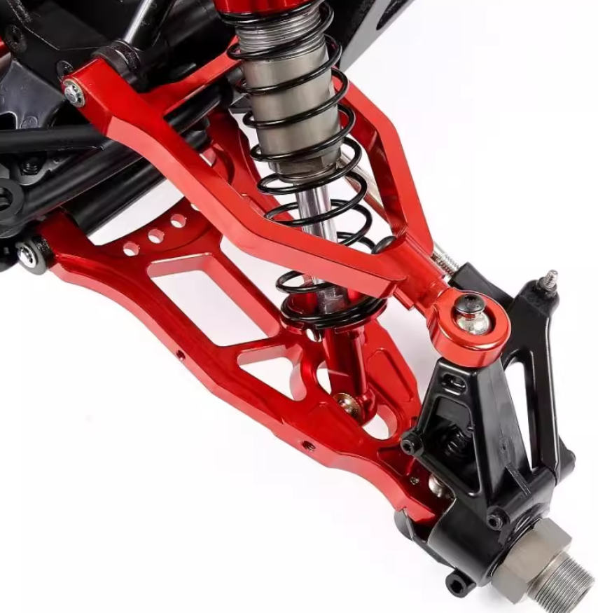 CNC Front & Rear Suspension Kit Arm Set With Extended Shock Tower Brace Driveshaft and Upper Ball End Fit HPI Baja 5T 5B 5SC