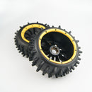 New Strong Nipple Tires Wheels Yellow Bead lock for HPI Rovan KM Baja 5b 5t SS DBXL LT 5ive T