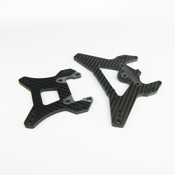 (CN, US) Carbon Fiber Front Rear Shock Tower for LOSI 5IVE-T / Rovan LT / 30 Degree North