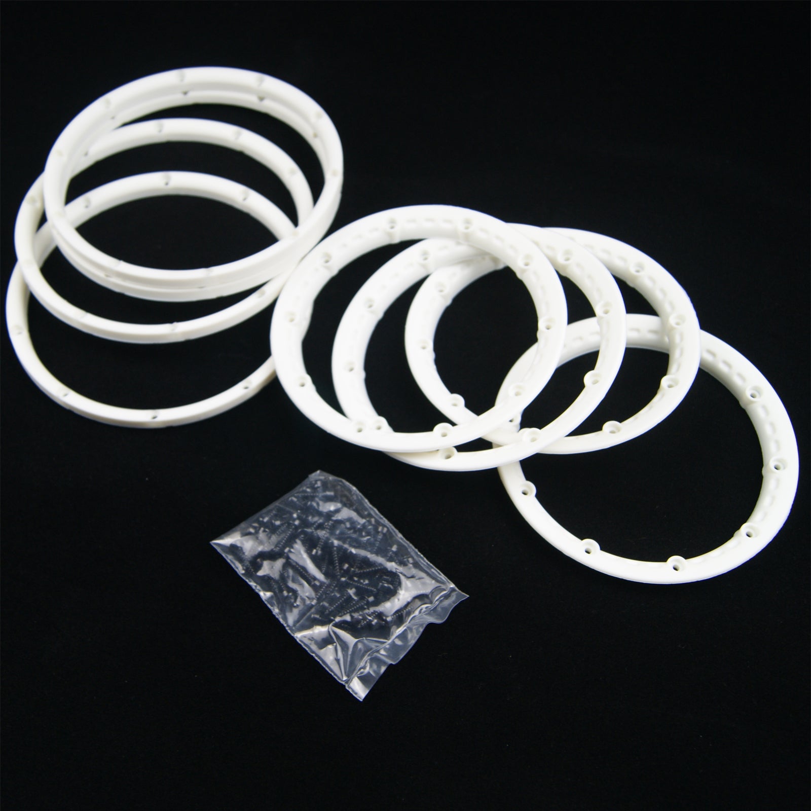 ( CN, US ) 8 pcs wheel rim bead lock ring set fit HPI Rovan Baja 5B SS King Motor