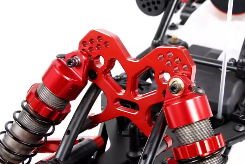 CNC Front & Rear Suspension Kit Arm Set With Extended Shock Tower Brace Driveshaft and Upper Ball End Fit HPI Baja 5T 5B 5SC