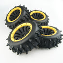 New Strong Nipple Tires Wheels Yellow Bead lock for HPI Rovan KM Baja 5b 5t SS DBXL LT 5ive T