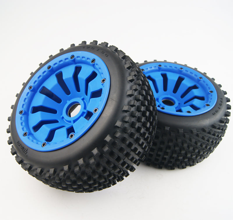 Front and Rear Dirt Wheel Tyre for Hpi Rovan Km Baja 5b SS