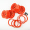 ( CN ) 24mm  metal hex orange wheel beadlock rim for hpi rovan km baja 5b ss
