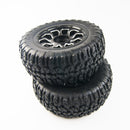 Knobby tire aluminium alloy wheel kit for losi 5IVE-T rovan LT KM X2