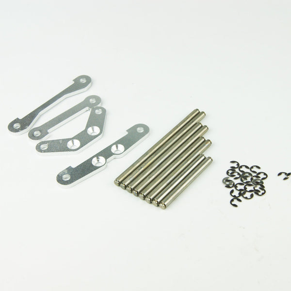 ( CN, US ) Silver Hinge pins brace mounts holders for HPI Rovan Kingmotor Baja 5B 5T SS